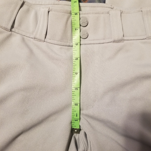 NWOT Under Armour Silver Baseball Pants Boy - Picture 3 of 5